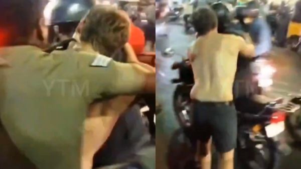 ಕಂಠಪೂರ್ತಿ ಕುಡಿದು ರಸ್ತೆಯಲ್ಲಿ ಸಿಕ್ಕ ಸಿಕ್ಕವರನ್ನು ಕಚ್ಚಲು ಹೋದ ವಿದೇಶಿ ವ್ಯಕ್ತಿ!, ವಿಡಿಯೋ ನೋಡಿ