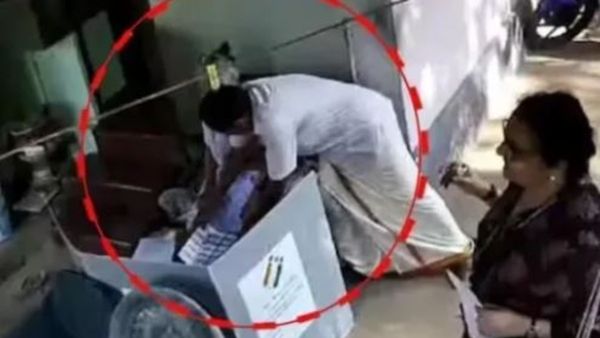 ವೃದ್ಧರ ಗೌಪ್ಯ ಮತದಾನ ವೇಳೆ ಅಕ್ರಮ: ಸಿಪಿಎಂ ಏಜೆಂಟ್ ಹಸ್ತಕ್ಷೇಪ: Video Viral
