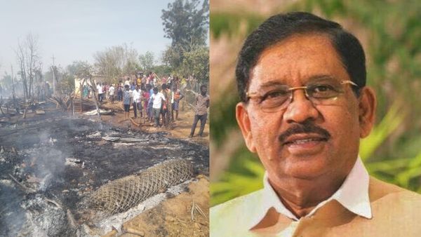 ಚುನಾವಣೆ ದಿನ ಗೃಹ ಸಚಿವರ ತವರು ಕ್ಷೇತ್ರದಲ್ಲಿ 10 ಗುಡಿಸಲುಗಳಿಗೆ ಬೆಂಕಿ: ಆಗಿದ್ದೇನು?