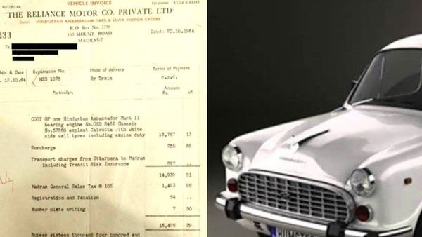 Ambassador Car: 1964ರ ಅಂಬಾಸಿಡರ್ ಕಾರಿನ ದರದ ಬಿಲ್‌ ವೈರಲ್‌
