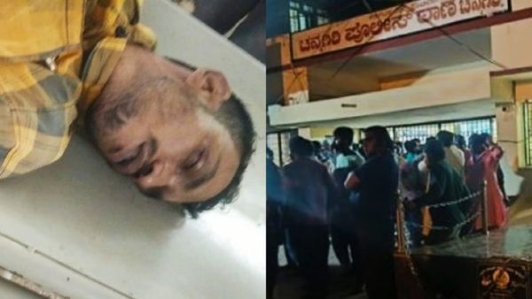 Davangere Lockup Death: ಪೊಲೀಸ್ ಕಸ್ಟಡಿಯಲ್ಲಿ ಆರೋಪಿ ಸಾವು: ಪೊಲೀಸ್ ಠಾಣೆಯ ಕಿಟಕಿ ವಾಹನದ ಗಾಜು ಪೀಸ್ ಪೀಸ್