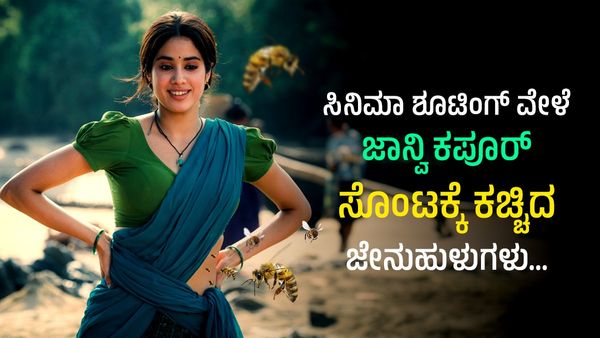 NTR-Devara: ಸಿನಿಮಾ ಶೂಟಿಂಗ್ ವೇಳೆ ಜಾನ್ವಿ ಕಪೂರ್ ಸೊಂಟಕ್ಕೆ ಕಚ್ಚಿದ ಜೇನುಹುಳುಗಳು...