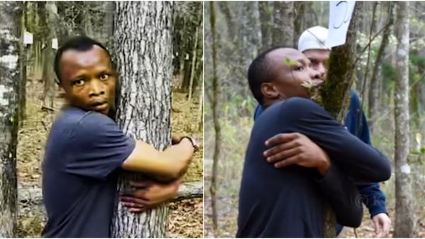 ಒಂದೇ ಗಂಟೆಯಲ್ಲಿ 1,123 ಮರಗಳನ್ನು ತಬ್ಬಿಕೊಂಡು ಗಿನ್ನೆಸ್ ದಾಖಲೆ: ವಿಡಿಯೋ ನೋಡಿ