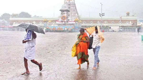 Tirupati Rain: ತಿರುಮಲಯಲ್ಲಿ ಆಲಿಕಲ್ಲು ಮಳೆ- ಆನಂದಿಸಿದ ಭಕ್ತರು