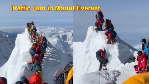 Viral Video: ಮೌಂಟ್ ಎವರೆಸ್ಟ್‌ನಲ್ಲಿ 'ಟ್ರಾಫಿಕ್ ಜಾಮ್': ಜೀವ ಭಯ ಎದುರಿಸಿದ ಚಾರಣಿಗರು