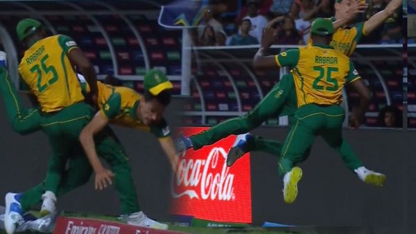 ಕ್ಯಾಚ್‌ ಪಡೆಯಲು ಹರಾಸಾಹಸ: ಇಬ್ಬರು ಆಟಗಾರರ ನಡುವೆ ಡಿಕ್ಕಿ; ವಿಡಿಯೋ ವೈರಲ್‌