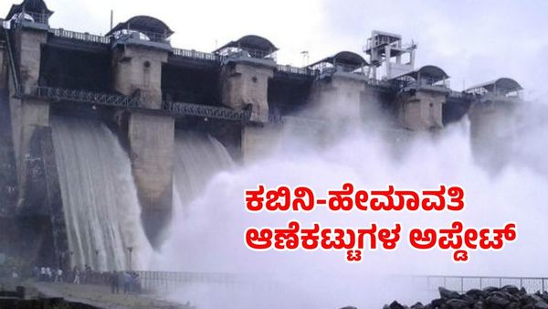 Kabini-Hemavati Dam Level: ವಿಪರೀತ ಮಳೆಗೆ ಈ ಜಲಾಶಯಗಳ ಒಳಹರಿವು ಭಾರೀ ಏರಿಕೆ, ಇಂದಿನ ವಿವರ