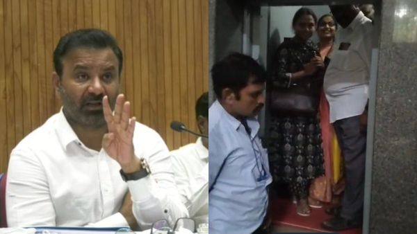 ಸಂತೋಷ್ ಲಾಡ್ ಸಭೆಗೆ ಬಂದ APMC ಅಧಿಕಾರಿಗಳಿಗೆ ಪಜೀತಿ, ಅರ್ಧಕ್ಕೆ ನಿಂತ ಲಿಫ್ಟ್!