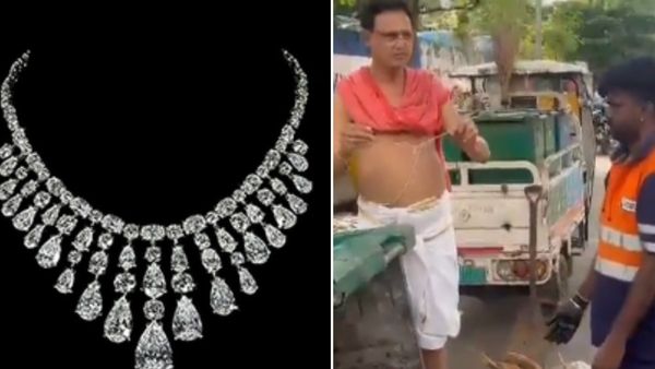 ಕಸದ ತೊಟ್ಟಿಯಲ್ಲಿ ಲಕ್ಷಾಂತರ ರೂಪಾಯಿ ಬೆಲೆಬಾಳುವ ಡೈಮಂಡ್‌ ನೆಕ್ಲೇಸ್‌ ಪತ್ತೆ