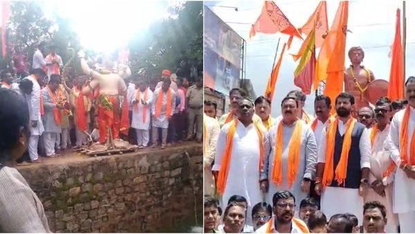 ಹುಬ್ಬಳ್ಳಿ ಈದ್ಗಾ ಮೈದಾನದ ಗಣೇಶಮೂರ್ತಿ ಅದ್ಧೂರಿ ವಿಸರ್ಜನೆ