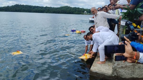 ಹಾರಂಗಿ ಜಲಾಶಯಕ್ಕೆ ಬಾಗಿನ ಅರ್ಪಿಸಿದ ಶಾಸಕ ಡಾ.ಮಂತರ್ ಗೌಡ