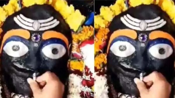 ಸಿಗರೇಟ್‌ ಹಚ್ಚಿ ದೇವರ ಬಾಯಿಗಿಟ್ಟ ಭೂಪ! ವಿಡಿಯೋ ವೈರಲ್‌