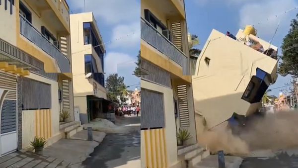 Video: ಬೆಂಗಳೂರಿನ ಕೆಜಿಎಫ್‌ನಲ್ಲಿ ಏಕಾಏಕಿ ಕುಸಿದು ಬಿದ್ದ 2 ಅಂತಸ್ತಿನ ಕಟ್ಟಡ- ವೀಡಿಯೋ ವೈರಲ್