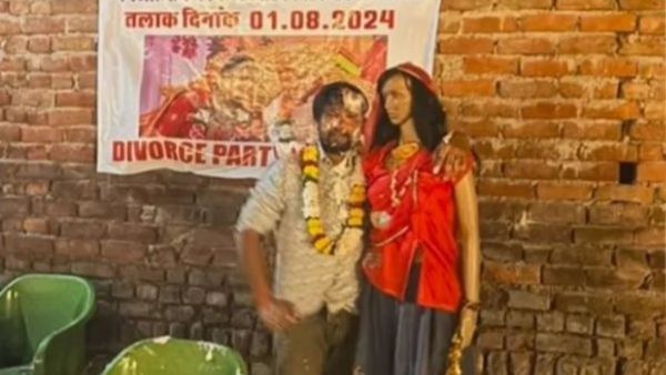 Divorce Party: ಮಾಜಿ ಪತ್ನಿಯ ಬೊಂಬೆ ಜೊತೆ ಡಿವೋರ್ಸ್‌ ಪಾರ್ಟಿ ಮಾಡಿದ ಪತಿ