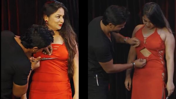 ಪರಪುರುಷನಿಂದ ವೇದಿಕೆಯಲ್ಲೇ ಖಾಸಗಿ ಭಾಗದ ಬಟ್ಟೆ ಕತ್ತರಿಸಿಕೊಂಡ‌ ವಿವಾಹಿತ ಮಹಿಳೆ