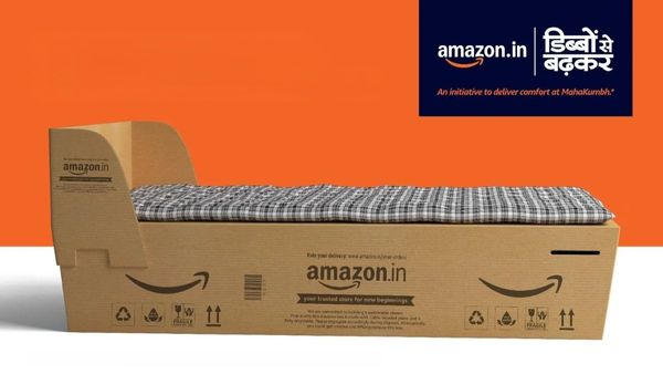 Maha Kumbh Mela 2025: ಮಹಾಕುಂಭ ಮೇಳದಲ್ಲಿ ಹಾಸಿಗೆಗಳಾಗಿ ಬದಲಾಯ್ತು ಅಮೆಜಾನ್ ಡೆಲಿವರಿ ಬಾಕ್ಸ್‌