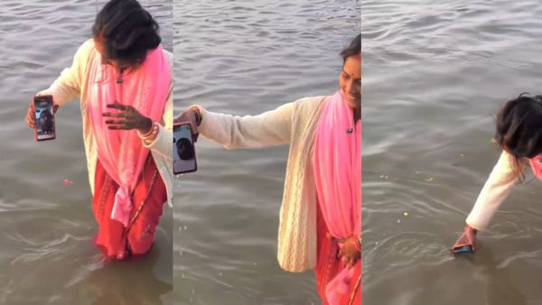 Video Viral: ಮಹಾಕುಂಭ ಮೇಳದಲ್ಲಿ ಮೊಬೈಲ್‌ ಮೂಲಕವೇ ಪತಿಗೆ ಪುಣ್ಯಸ್ನಾನ ಮಾಡಿಸಿದ ಪತ್ನಿ! ವಿಡಿಯೋ ನೋಡಿ