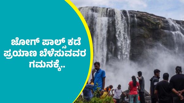 Jog Falls: ಜೋಗ್‌ ಪಾಲ್ಸ್‌ ಕಡೆ ಪ್ರಯಾಣ ಬೆಳೆಸುವ ಪ್ರವಾಸಿಗರ ಗಮನಕ್ಕೆ