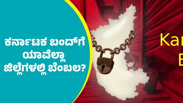 Karnataka Bundh: ಕರ್ನಾಟಕ ಬಂದ್‌ಗೆ ಯಾವೆಲ್ಲಾ ಜಿಲ್ಲೆಗಳಲ್ಲಿ ಬೆಂಬಲ?