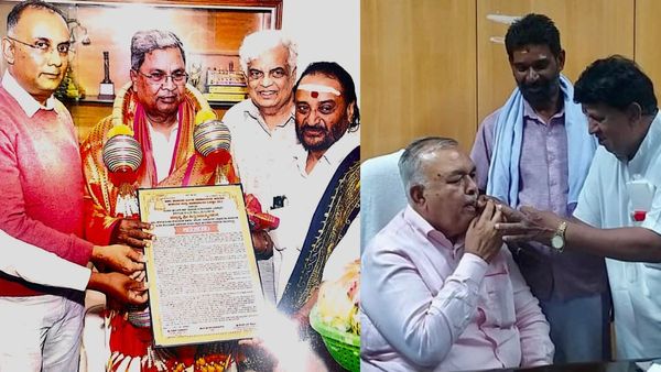 ಕರ್ನಾಟಕ: 4 ಬಾರಿ ತಸ್ತಿಕ್ ಹೆಚ್ಚಿಸಿದ ಸಿದ್ದರಾಮಯ್ಯ: ಅರ್ಚಕರು-ಆಗಮಿಕರು ಭೇಟಿ