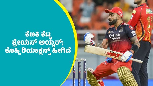 ಆರ್‌ಸಿಬಿ ಅಭಿಮಾನಿಗಳನ್ನ ಕೆಣಕಿ ಕೆಟ್ಟ ಪಂಜಾಬ್ ಕಿಂಗ್ಸ್‌ ನಾಯಕ ಶ್ರೇಯಸ್ ಅಯ್ಯರ್: ವಿರಾಟ್‌ ಕೊಹ್ಲಿ ಪ್ರತ್ಯುತ್ತರಗಳು ಹೀಗಿವೆ