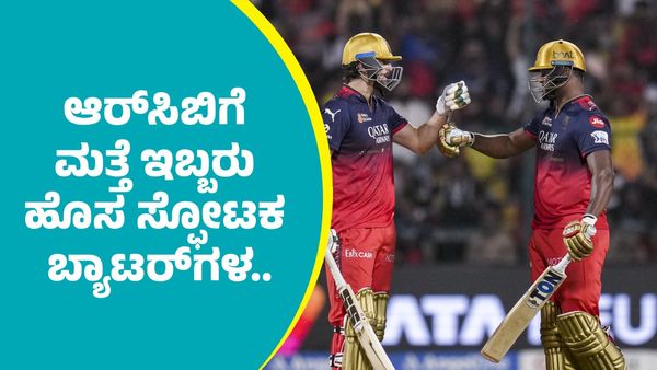 RCB: ಆರ್‌ಸಿಬಿಗೆ ಇಬ್ಬರು ಹೊಸ ಸ್ಫೋಟಕ ಬ್ಯಾಟರ್‌ಗಳು..