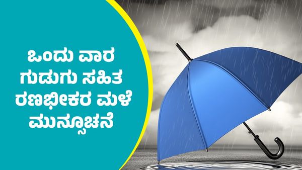 IMD Weather Forecast: ಮುಂದಿನ ಒಂದು ವಾರ ಗುಡುಗು ಸಹಿತ ರಣಭೀಕರ ಮಳೆ ಮುನ್ಸೂಚನೆ