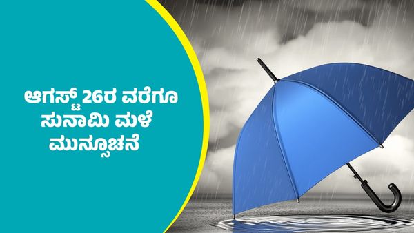 IMD Weather Forecast: ಈ ಭಾಗಗಳಲ್ಲಿ ಆಗಸ್ಟ್‌ 26ರ ವರೆಗೂ ಸುನಾಮಿ ಮಳೆ ಮುನ್ಸೂಚನೆ 