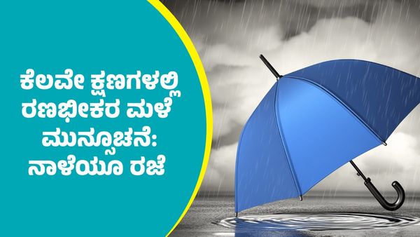 IMD Weather Forecast: ಕೆಲವೇ ಕ್ಷಣಗಳಲ್ಲಿ ರಣಭೀಕರ ಮಳೆ ಸುರಿಯುವ ಮುನ್ಸೂಚನೆ  