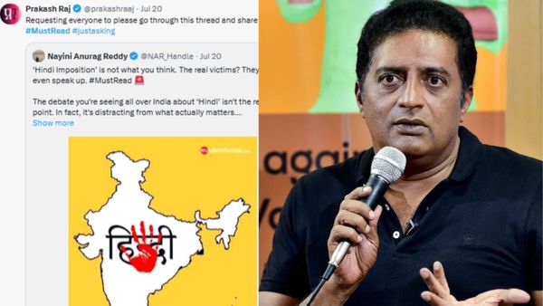 ಹಿಂದಿ ಹೇರಿಕೆ ವಿರುದ್ಧ ಹೊಸ ಅಭಿಯಾನ: ನಟ ಪ್ರಕಾಶ್ ರಾಜ್ ಟ್ವೀಟ್ ವೈರಲ್!