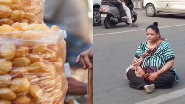 Viral: 20 ರೂ.ಗೆ 6 ಬದಲಿಗೆ 4 ಗೋಲ್ಗೊಪ್ಪ: ನಡು ರಸ್ತೆಯಲ್ಲೇ ಕೂತ ಮಹಿಳೆ ವಿಡಿಯೋ ವೈರಲ್