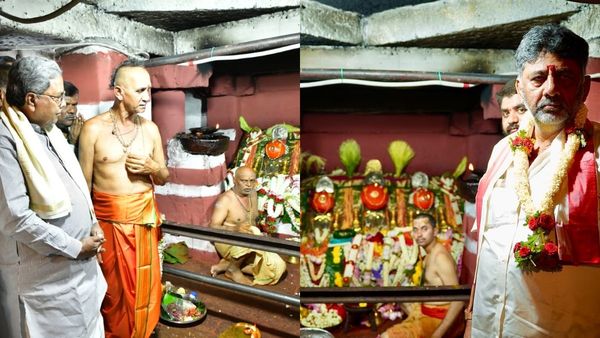 ಹಾಸನಾಂಬ ತಾಯಿ ದರ್ಶನ ಪಡೆದ ಸಿಎಂ, ಡಿಸಿಎಂ: ಯಾರಿಗೆ ತಾಯಿ ಪ್ರಸಾದ?
