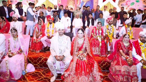 ಸಾಮೂಹಿಕ ವಿವಾಹ ಸಮಾರಂಭದಲ್ಲೇ ಮಗನ ಮದುವೆ ನೆರವೇರಿಸಿದ ಪ್ರಭಾವಿ ಮುಖ್ಯಮಂತ್ರಿ
