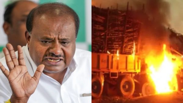 ರೈತರ ಆಕ್ರೋಶ: 20 ಕ್ಕೂ ಅಧಿಕ ಕಬ್ಬಿನ ಟ್ರ್ಯಾಕ್ಟರ್‌ಗಳು ಬೆಂಕಿಗೆ ಆಹುತಿ; ಹೆಚ್‌ ಡಿ ಕುಮಾರಸ್ವಾಮಿ ಬೇಡಿಕೆ ಏನು?