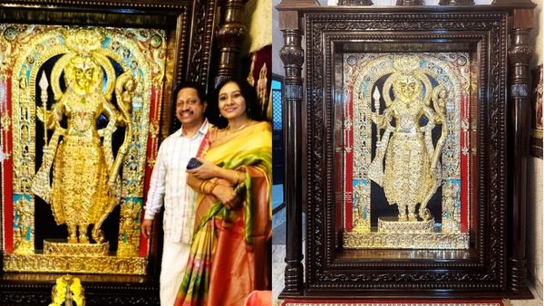 ಬೆಂಗಳೂರಿನ ಮಹಿಳೆಯಿಂದ ಅಯೋಧ್ಯೆಗೆ ₹2.5 ಕೋಟಿ ಬೆಲೆಯ ಶ್ರೀರಾಮನ ಚಿನ್ನದ ಕಲಾಕೃತಿ ಅರ್ಪಣೆ