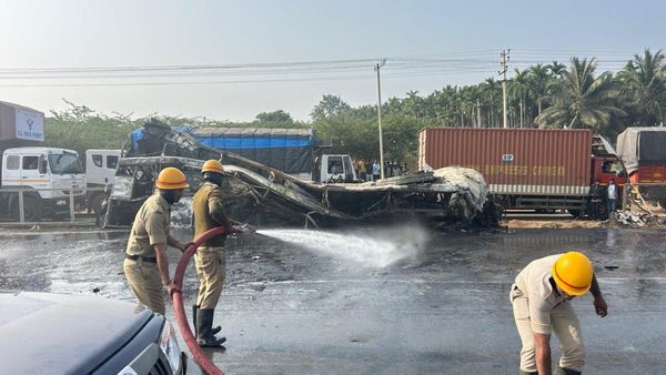 ಹಿರಿಯೂರು ಬಳಿ ಭೀಕರ ಬಸ್‌ ಅಪಘಾತ ಪ್ರಕರಣ: ಚಿಕಿತ್ಸೆ ಫಲಕಾರಿಯಾಗದೇ ಚಾಲಕ ಸಾವು