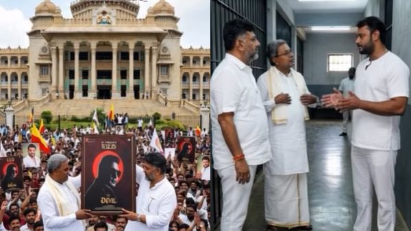 ಜೈಲಲ್ಲಿರುವ ದರ್ಶನ್ 'ಡೆವಿಲ್' ಸಿನಿಮಾ ಪ್ರಚಾರಕ್ಕೆ ರಾಜಕಾರಣಿಗಳ ಸಾಥ್...! Video Viral