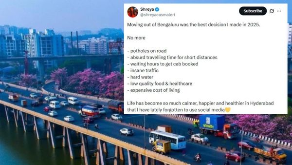 ಬೆಂಗಳೂರು ಬಿಟ್ಟು ಒಳ್ಳೆಯದಾಯ್ತು, ಹೈದರಾಬಾದ್ ಓಕೆ ಯುವತಿ ಪೋಸ್ಟ್‌ ವೈರಲ್: ಕನ್ನಡಿಗರು ಹೇಳಿದ್ದೇನು