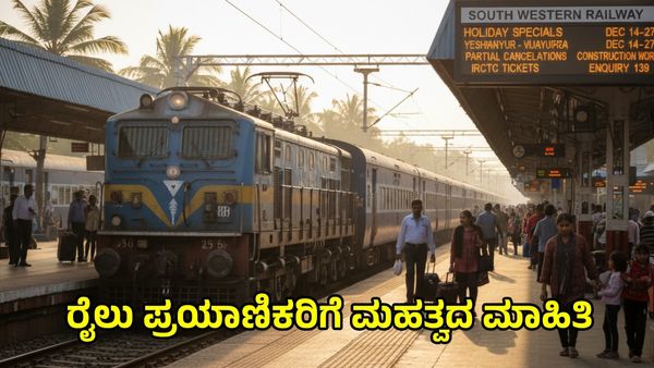 Karnataka Rail: ರಾಜಧಾನಿಯಿಂದ ಈ ಜಿಲ್ಲೆಗಳಿಗೆ ವಿಶೇಷ ರೈಲು ಸೇವೆ: ಕೆಲವು ರೈಲುಗಳು ಭಾಗಶಃ ರದ್ದು!