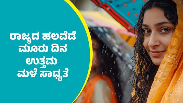 Karnataka Weather: ರಾಜ್ಯದ ದಕ್ಷಿಣ ಒಳನಾಡಿನ ಹಲವು ಜಿಲ್ಲೆಗಳಲ್ಲಿ ಮೂರು ದಿನ ಉತ್ತಮ ಮಳೆ ಸಾಧ್ಯತೆ