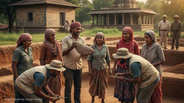 Lakkundi: ಲಕ್ಕುಂಡಿ ಉತ್ಖನನ ಕಾರ್ಮಿಕರ ಕೂಲಿ ₹600 ಹೆಚ್ಚಿಸಲು ಬೇಡಿಕೆ, ಶಿಲಾಯುಗದ ಕಲ್ಲು ಪತ್ತೆ