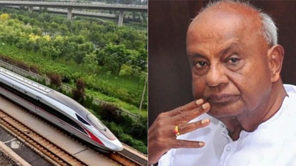 ಬೆಂಗಳೂರು-ಹೈದರಾಬಾದ್ ಹೈ-ಸ್ಪೀಡ್ ರೈಲ್ವೆ ಕಾರಿಡಾರ್: ಬೀದರ್‌ವರೆಗೆ ವಿಸ್ತರಿಸುವಂತೆ ಮಾಜಿ ಪ್ರಧಾನಿ ದೇವೇಗೌಡ ಮನವಿ