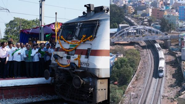 ಬೆಂಗಳೂರು ರೈಲು-ರಸ್ತೆ ಪ್ರಯಾಣಿಕರಿಗೆ ಡಬಲ್ ಬೂಸ್ಟ್: ಮೇಲ್ಸೇತುವೆ ಓಪನ್, ರೈಲು ನಿಲುಗಡೆಗೆ ಚಾಲನೆ