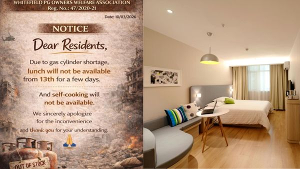 Bengaluru PG: ಬೆಂಗಳೂರಲ್ಲಿ ವಾಣಿಜ್ಯ ಗ್ಯಾಸ್ ಸಿಲಿಂಡರ್ ಕೊರತೆ: ಪಿಜಿಗಳಲ್ಲಿ ಊಟ ಬಂದ್, ವೈರಲ್ ಪೋಸ್ಟ್‌