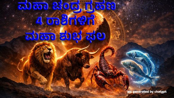 Lunar Eclipse: ಮಾರ್ಚ್ 3 ಹುಣ್ಣಿಮೆ: ವರ್ಷದ ಮೊದಲ ಮಹಾ ಚಂದ್ರ ಗ್ರಹಣ – ನಾಲ್ಕು ರಾಶಿಗಳಿಗೆ ಮಹಾ ಶುಭ ಫಲ