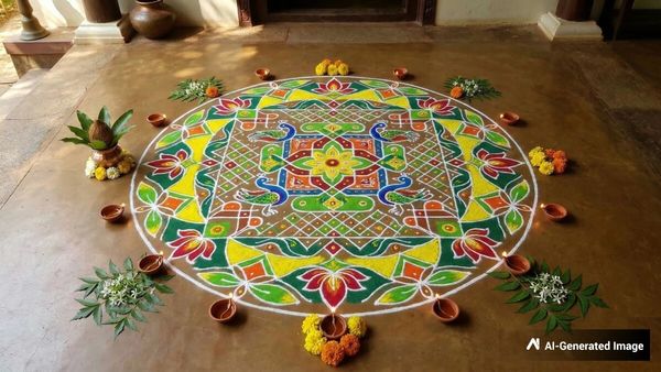 Ugadi 2026: ಹಬ್ಬದ ಕಳೆ ಹೆಚ್ಚಿಸುವ ಸುಂದರ ರಂಗೋಲಿಗಳು; ಸರಳ, ಚುಕ್ಕಿ ಹಾಗೂ ಬಣ್ಣದ ರಂಗೋಲಿ ಐಡಿಯಾ ಇಲ್ಲಿದೆ