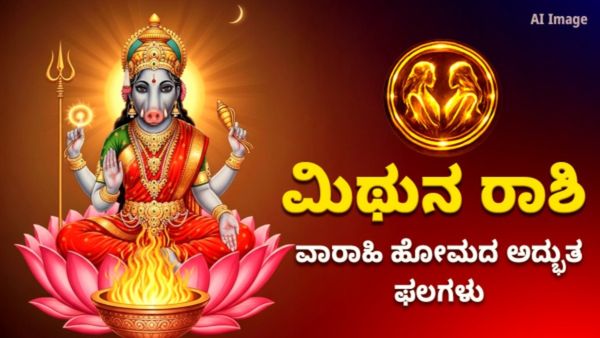 ಶತ್ರು ನಿಗ್ರಹ ವಾರಾಹಿ ಹೋಮದ ವಿಶೇಷ ಫಲ ಮಿಥುನ ರಾಶಿಗೆ ಶುಭಫಲಗಳು