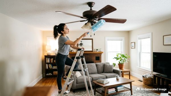 ನಿಮ್ಮ ಮನೆಯ ಸೀಲಿಂಗ್ ಫ್ಯಾನ್‌ನಲ್ಲಿ ಧೂಳು ತುಂಬಿದೆಯೇ? ನಿಮಿಷಗಳಲ್ಲಿ ಸ್ವಚ್ಛಗೊಳಿಸಲು ಇಲ್ಲಿವೆ 'ಸೀಕ್ರೆಟ್' ಟಿಪ್ಸ್