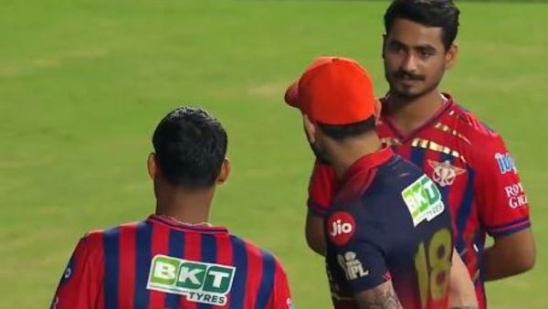 ನಮನ್ ತಿವಾರಿಗೆ ಕಾಲು ಮುಟ್ಟಲು ಬಿಡದ ವಿರಾಟ್ ಕೊಹ್ಲಿ: ವಿಡಿಯೋ ಭಾರಿ ವೈರಲ್‌