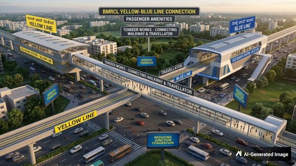 Silk Board: ಹಳದಿ-ನೀಲಿ ಮೆಟ್ರೋ ಲೈನ್ ಪ್ರಯಾಣಿಕರಿಗಾಗಿ 'ಟ್ರಾವೆಲೇಟರ್-ಕನೆಕ್ಟಿಂಗ್ ವಾಕ್‌ವೇ ಸಂಪರ್ಕ